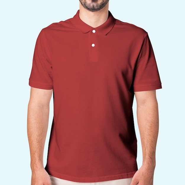 man red polo shirt apparel studio shoot 53876 102825